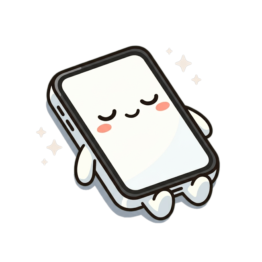 Phone flipping face-down